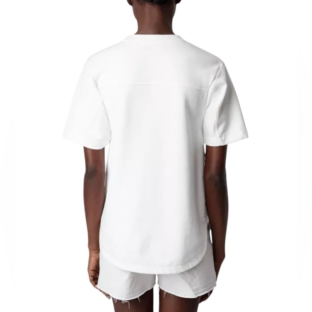 Zadig & Voltaire New NWT Terry Palmer Cotton Blend Tee Size Small - Picture 2 of 6